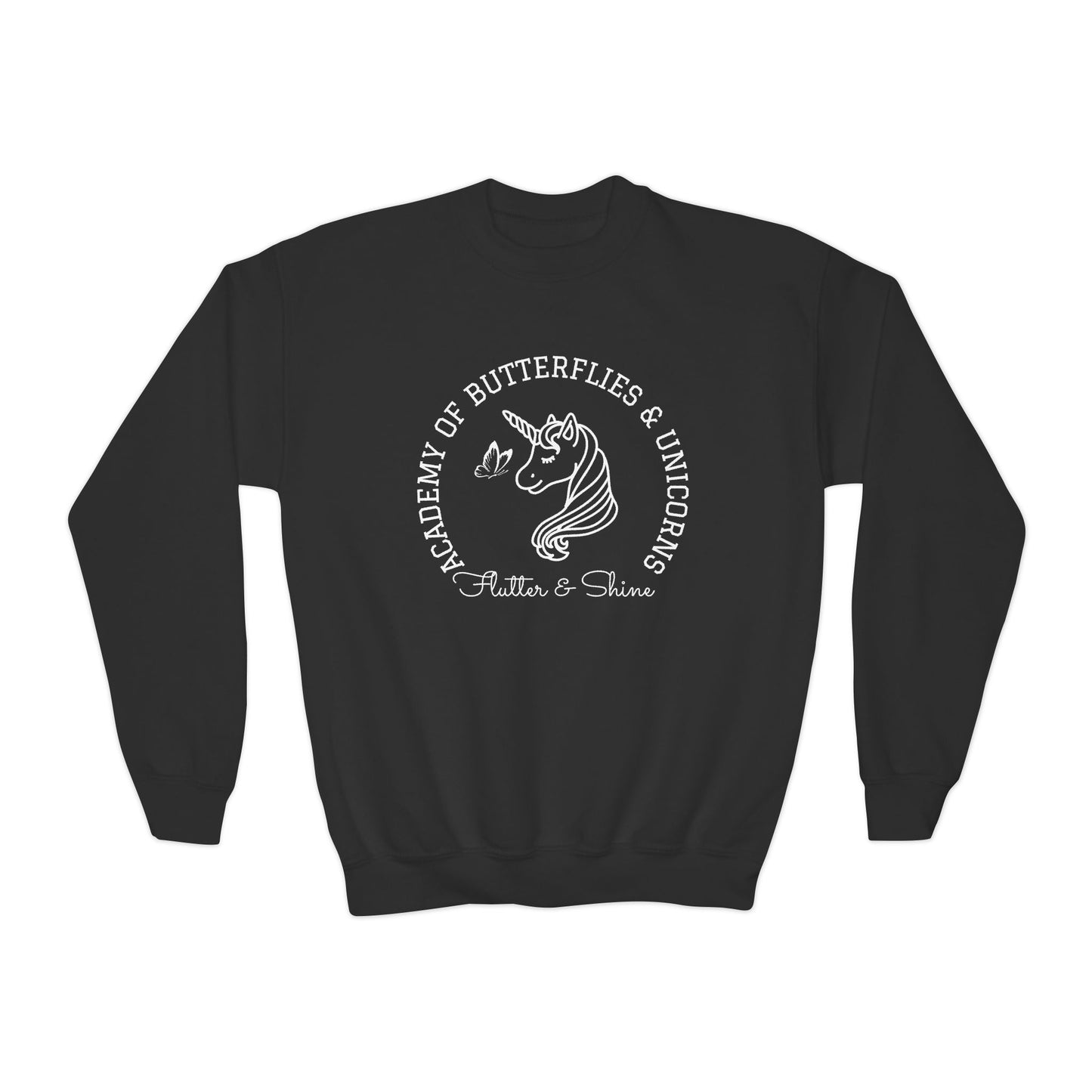 B & U Academy Kids Crewneck Sweatshirt