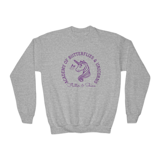 B & U Academy Kids Crewneck Sweatshirt