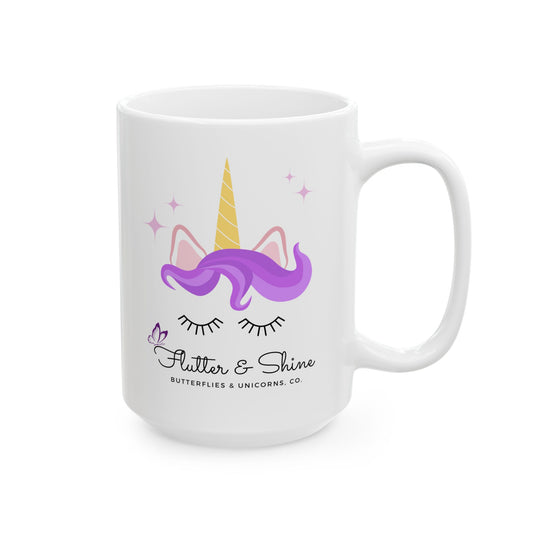 Unicorn Lashes Ceramic Mug